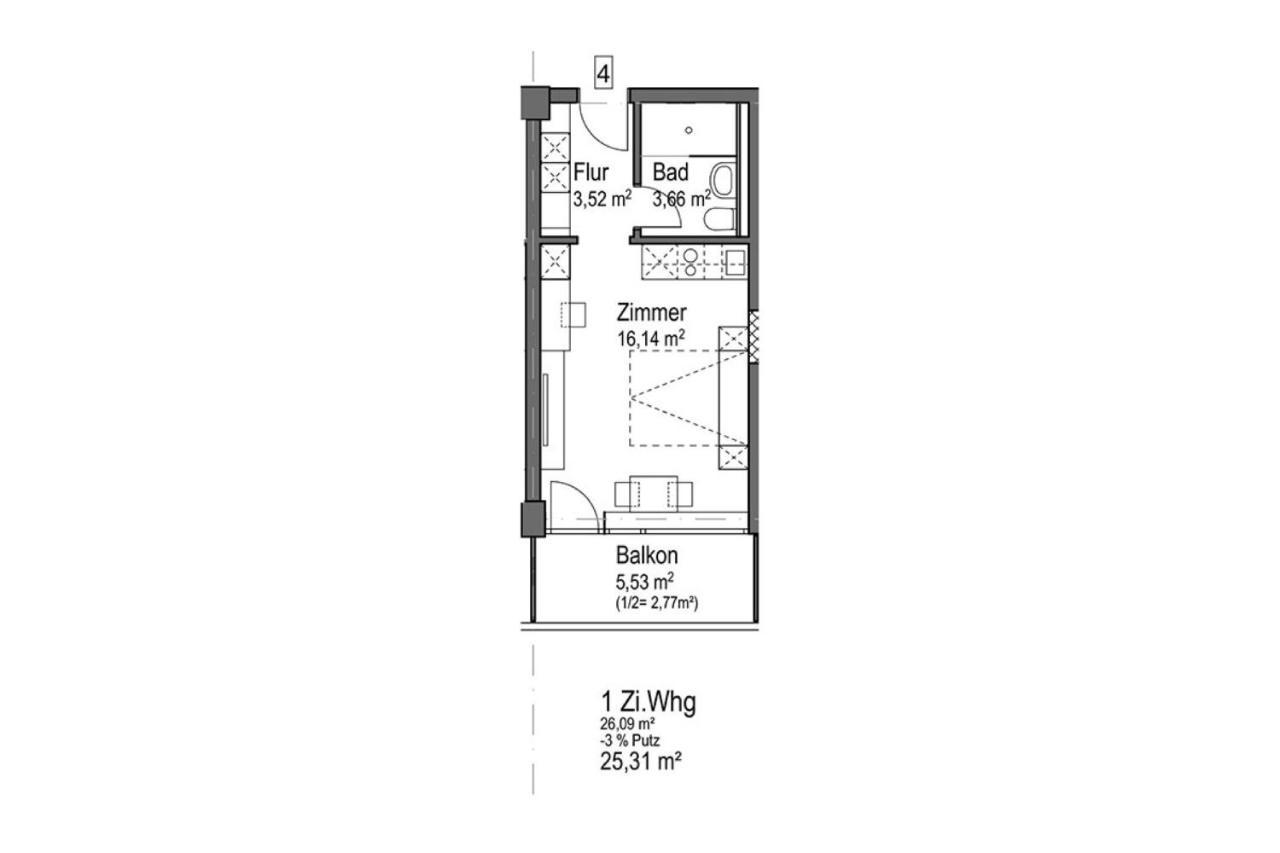 Apartmán Huber Living Basic 109 Germering Exteriér fotografie